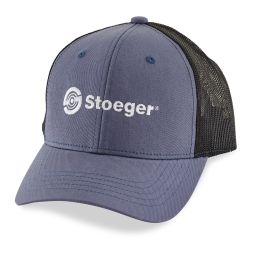 Logo Hat, Blue w/ Black Mesh