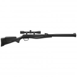 S4000-E Airgun with Suppressor, Black Synthetic Stock w/ Fiber Optic Sights and 4x32 Scope, .22 Cal
